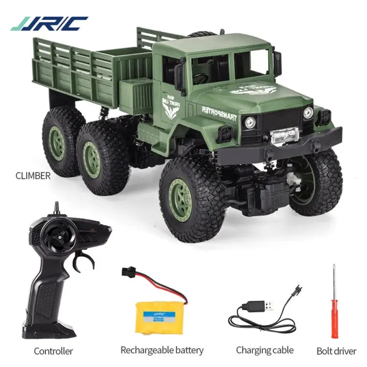 JJR/C 1:18 2.4Ghz 4 Channel Remote Control Dongfeng 8 Six-wheeled Armor Truck Vehicle Toy Dongfeng 8 (Green) Dongfeng 8