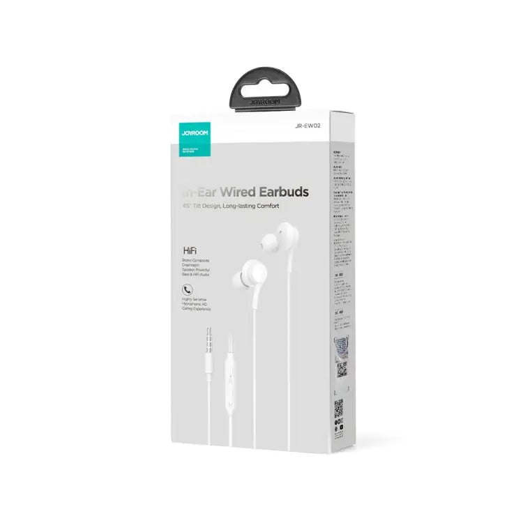 JOYRO0M JR-EW02 3.5mm In-Ear Wired Earphone Length: 1.2m JR-EW02 - JR-EW02 / White