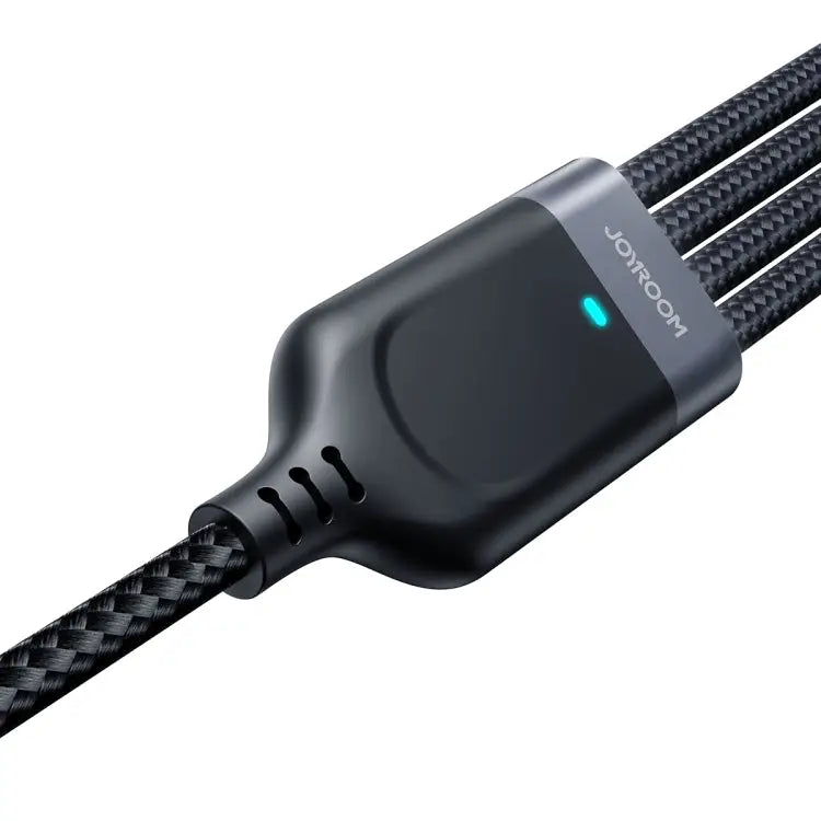 JOYROOM A18 3.5A USB to 8 Pin + Dual USB-C/Type-C + Micro USB 4 in 1 Data Cable Length: 1.2m USB to 8 Pin + Dual Type-C
