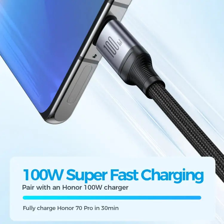 JOYROOM A21 100W USB to 8 Pin + Type-C + Micro USB 3 in 1 Charging Cable Length: 1.2m USB to 8 Pin + Type-C + Micro USB