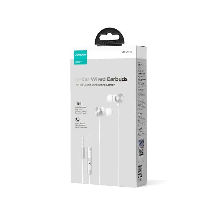 JOYROOM JR-EW03 3.5mm In-Ear Metal Wired Earphone Length: 1.2m