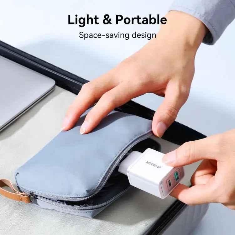 JOYROOM JR-TCF15 30W USB + USB-C / Type-C Fast Charger EU Plug UK Plug - Apple Accessories