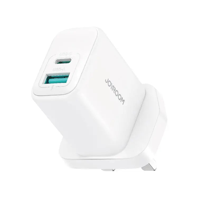 JOYROOM JR-TCF21 20W Dual Ports USB + Type-C Charger EU Plug UK Plug - UK Plug - Apple Accessories