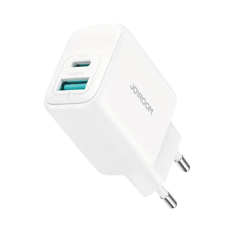 JOYROOM JR-TCF21 20W Dual Ports USB + Type-C Charger EU Plug UK Plug - EU Plug - Apple Accessories