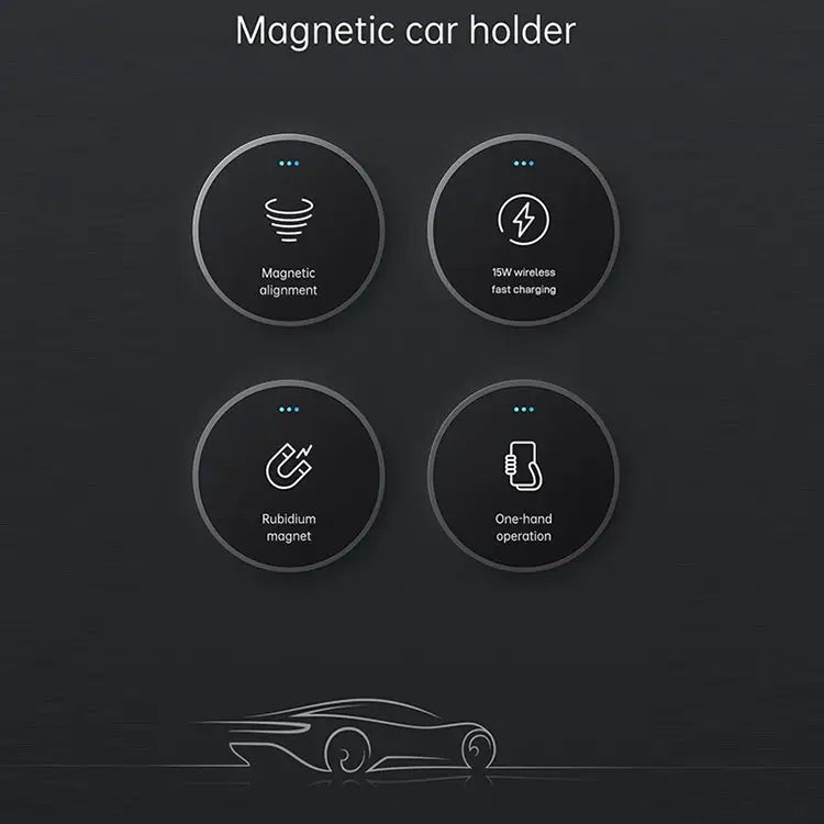 JOYROOM JR-ZS240 15W Max Car Magnetic Wireless Charge Holder - JR-ZS240