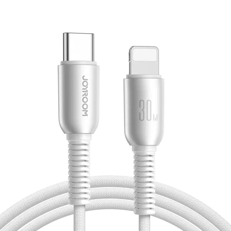 JOYROOM S-A51 Cutting-Edge Series 3A Fast Charging Data Cable Length: 1.2m USB-A to Type-C Cable USB-A to 8 Pin Cable