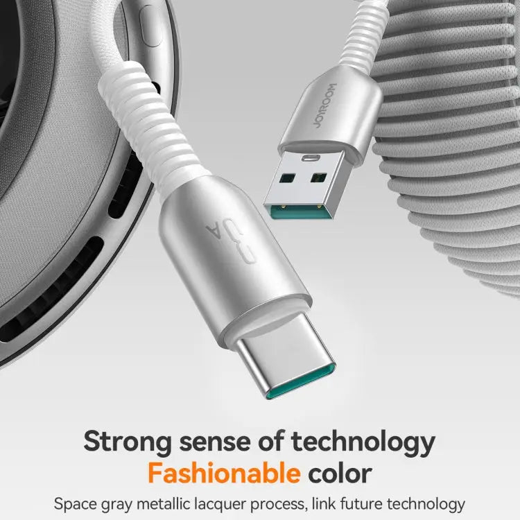 JOYROOM S-A51 Cutting-Edge Series 3A Fast Charging Data Cable Length: 1.2m USB-A to Type-C Cable USB-A to 8 Pin Cable