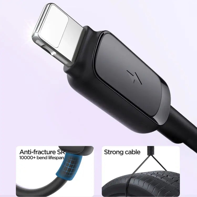 JOYROOM S-AL012A14 Multi-Color Series 2.4A USB to 8 Pin Fast Charging Data Cable Length:1.2m