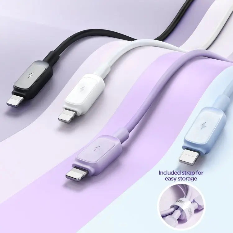 JOYROOM S-AL012A14 Multi-Color Series 2.4A USB to 8 Pin Fast Charging Data Cable Length:1.2m