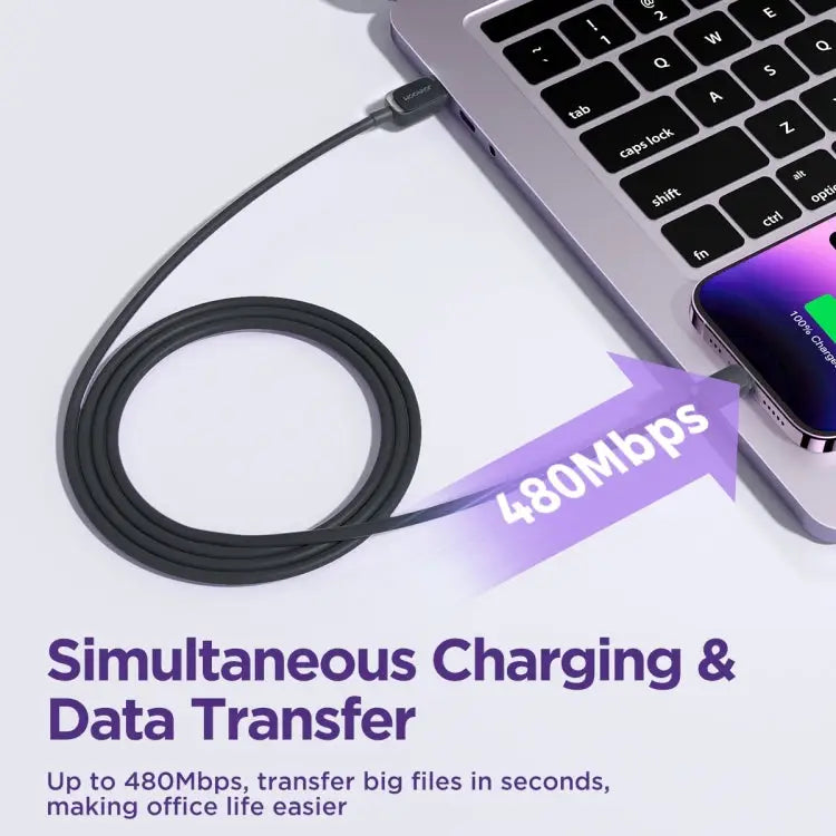 JOYROOM S-AL012A14 Multi-Color Series 2.4A USB to 8 Pin Fast Charging Data Cable Length:1.2m