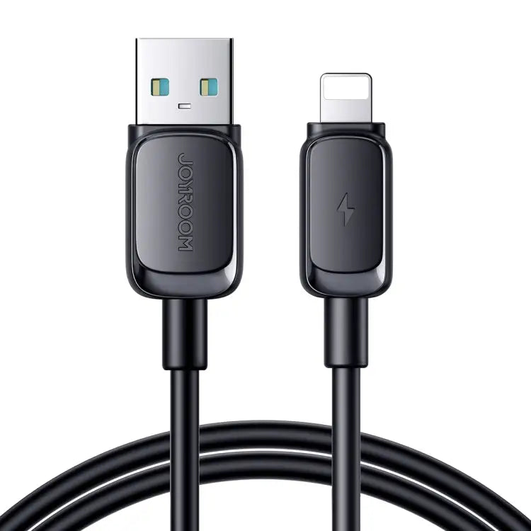 JOYROOM S-AL012A14 Multi-Color Series 2.4A USB to 8 Pin Fast Charging Data Cable Length:1.2m - USB to 8 Pin / Black