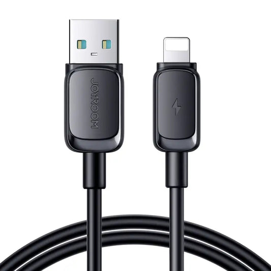 JOYROOM S-AL012A14 Multi-Color Series 2.4A USB to 8 Pin Fast Charging Data Cable Length:1.2m - USB to 8 Pin / Black