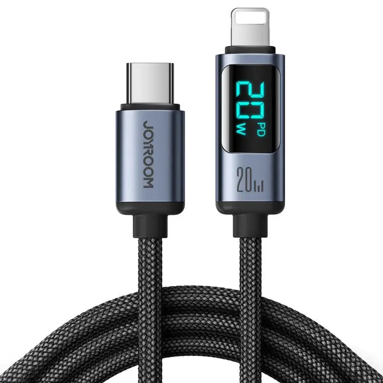 JOYROOM S-CL020A16 20W USB-C / Type-C to 8 Pin Digital Display Fast Charging Data Cable Type-C to 8 Pin - Type-C to 8