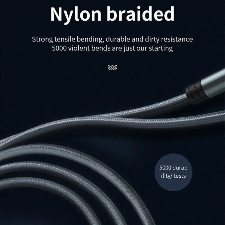 JOYROOM S-M369 Simple Series 2.4A 8 Pin Nylon Braided Data Cable Length: 1.2m - Gold