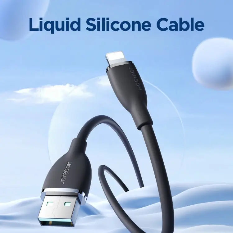 JOYROOM SA29-AL3 3A USB to 8 Pin Liquid Silicone Fast Charging Data Cable Length: 1.2m USB to 8 Pin (1.2m) - Apple