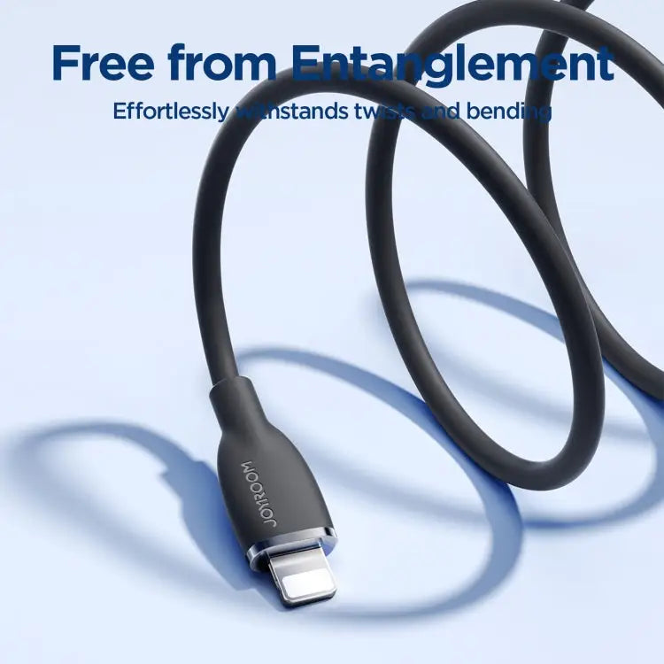 JOYROOM SA29-AL3 3A USB to 8 Pin Liquid Silicone Fast Charging Data Cable Length: 1.2m USB to 8 Pin (1.2m) - Apple