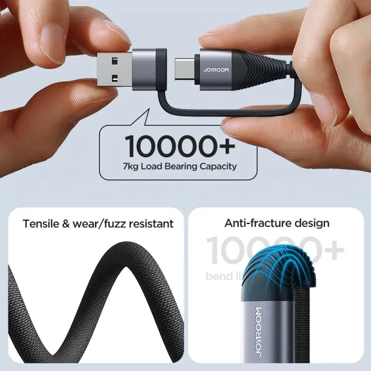 JOYROOM SA37-2T2 60W Multi-Function Series 4 in 1 Fast Charging Data Cable SA37-2T2 - SA37-2T2 - Apple Accessories