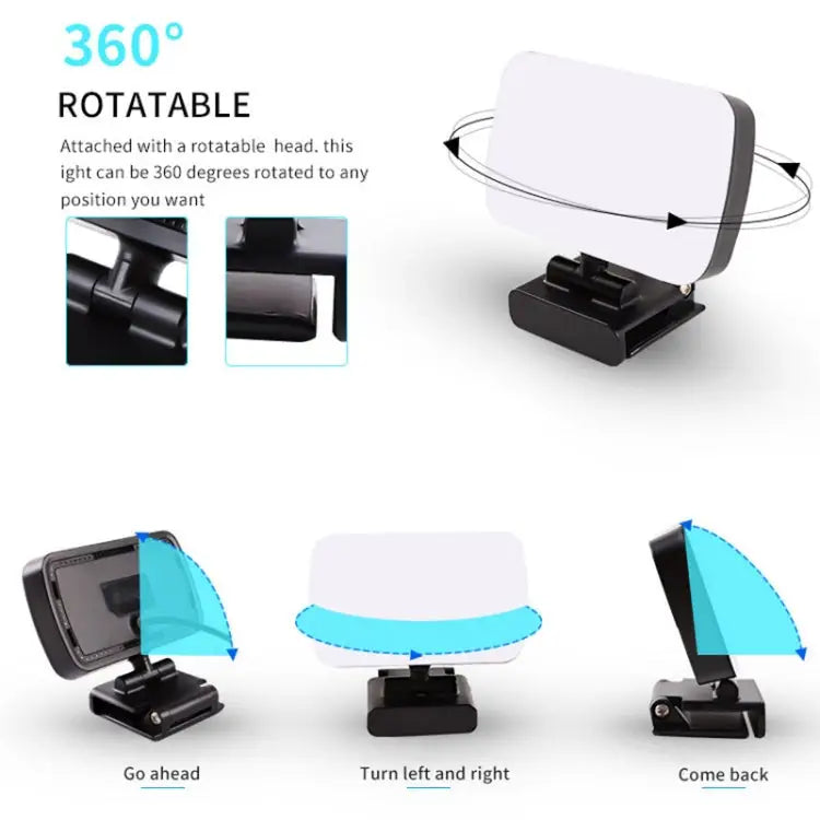 JSK-B1 USB Portable Ten-level Brightness Adjustable Live Conference Desktop LED Fill Light Color Temperature: 3000-6500K