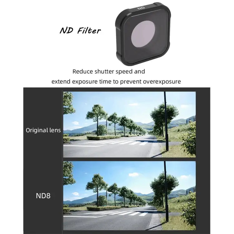 JSR KB Series ND32 Lens Filter for GoPro HERO13 Black /12 Black /11 Black /10 Black /9 Black ND32 - ND32