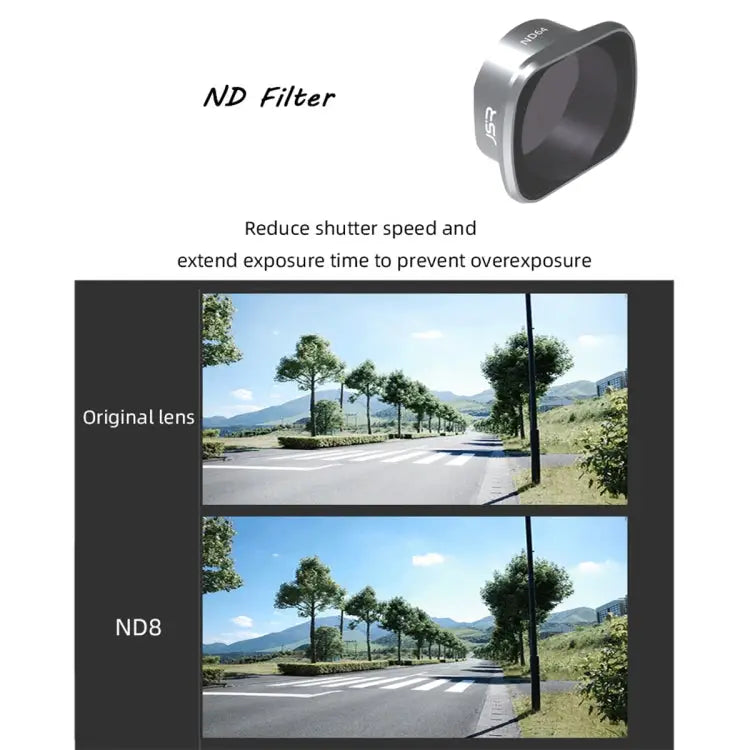 JSR KS ND64 Lens Filter for DJI FPV Aluminum Alloy Frame ND64 - ND64