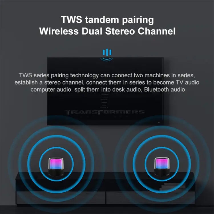 JY-06 60W TWS Outdoor Colorful Lights High Volume Bluetooth Speaker