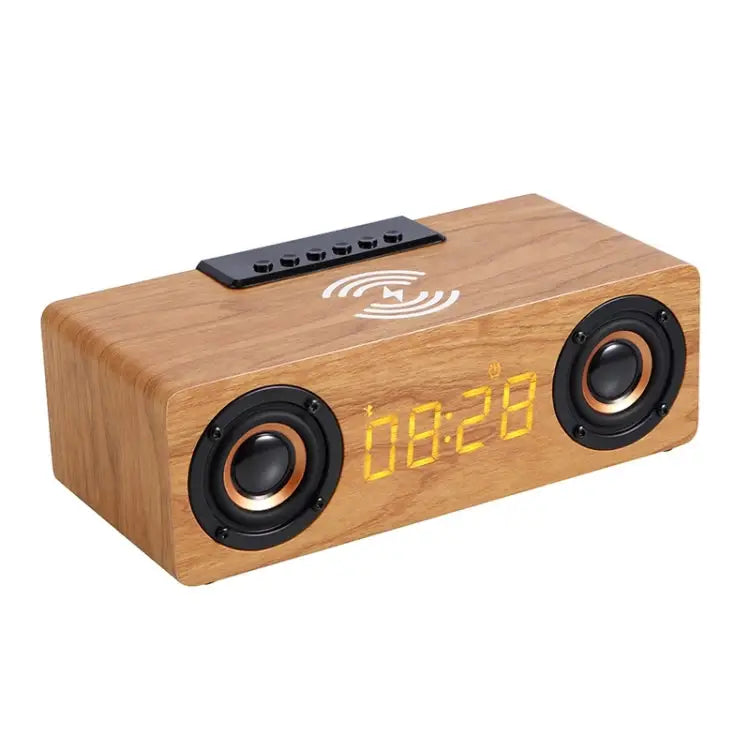 K1 Multifunctional Desktop Wooden Bluetooth Speaker Wireless Loudspeaker - Apple Accessories