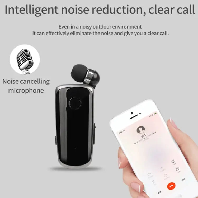 K39 Wireless Bluetooth Headset CSR DSP chip In-Ear Vibrating Alert Wear Clip Hands Free Earphone BLACK WHITE BLUE ROSE