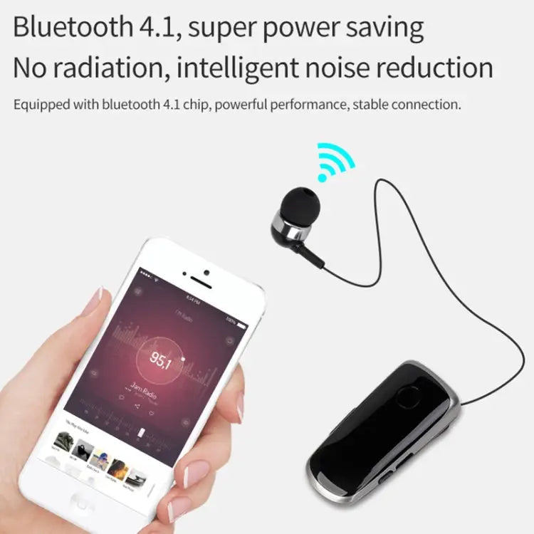 K39 Wireless Bluetooth Headset CSR DSP chip In-Ear Vibrating Alert Wear Clip Hands Free Earphone BLACK WHITE BLUE ROSE