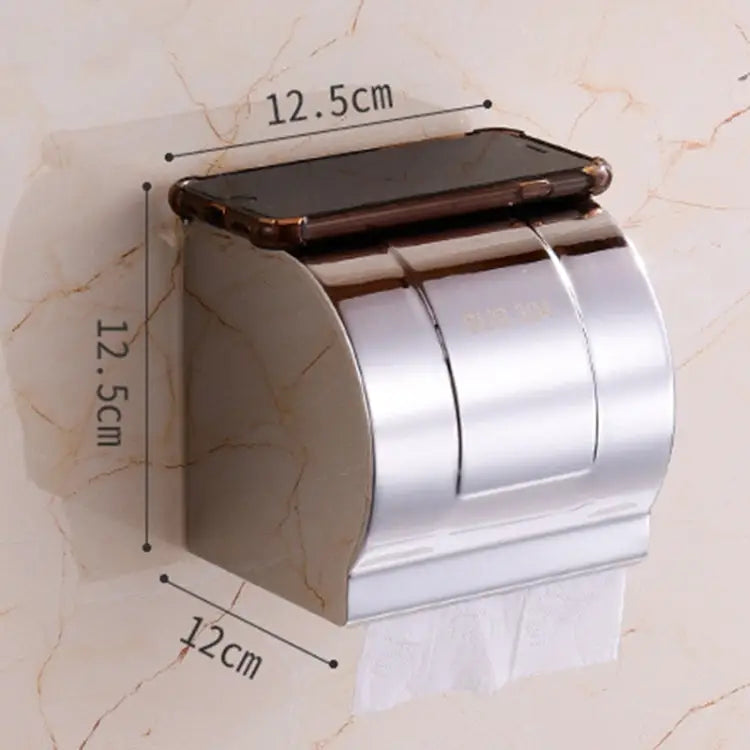 K8 304 Stainless Steel Bathroom Wall-mounted Waterproof Bright Light Paper Towel Roll Holder K8 - K8