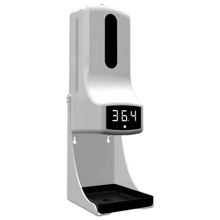 K9 Pro Handsfree Non-contact Body Light-sensitive Distance Sensor Thermometer + 1000ml Automatic Non-contact Liquid