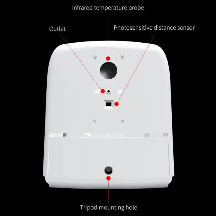 K9 Pro Handsfree Non-contact Body Light-sensitive Distance Sensor Thermometer + 1000ml Automatic Non-contact Liquid