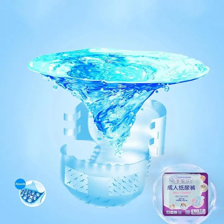 KANG YI DOCTOR Adult Diapers Cloth for Disabled Old Women and Men Disposable Nappy Incontinence L Suitable
