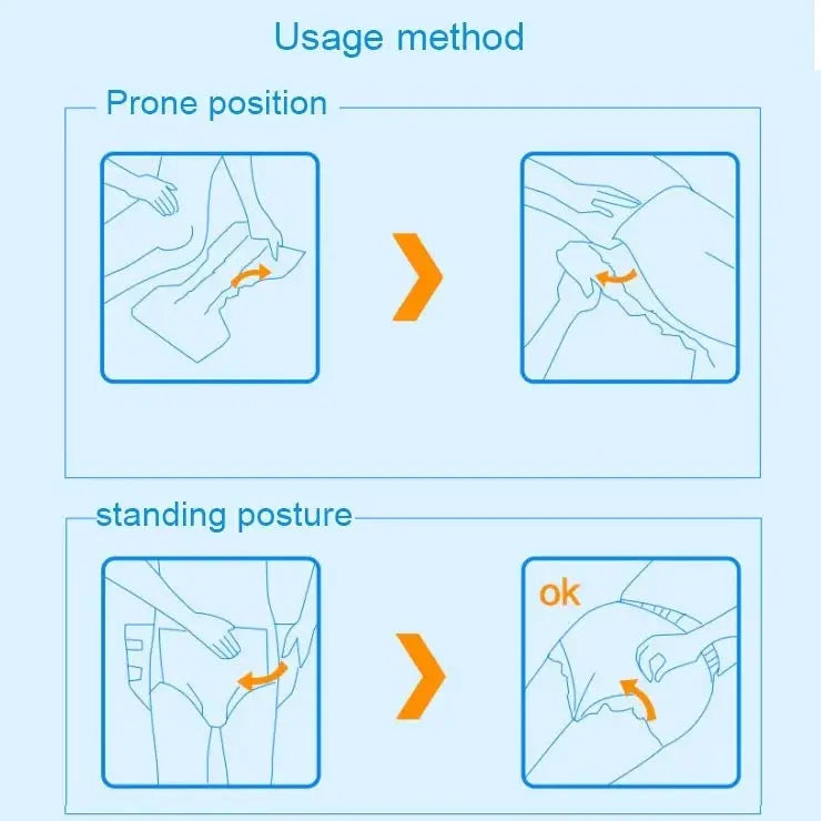 KANG YI DOCTOR Adult Diapers Cloth for Disabled Old Women and Men Disposable Nappy Incontinence L Suitable