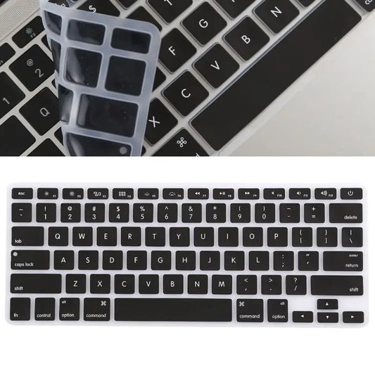 Keyboard Protector Silica Gel Film for MacBook Pro 13 / 15 & Air 13 (A1466 / A1502 / A1278 / A1286) - Black