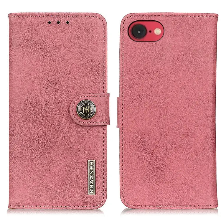 KHAZNEH Cowhide Texture Horizontal Flip Leather Phone Case For iPhone 16 Pro Max For iPhone 16 Pro For iPhone 16 Plus