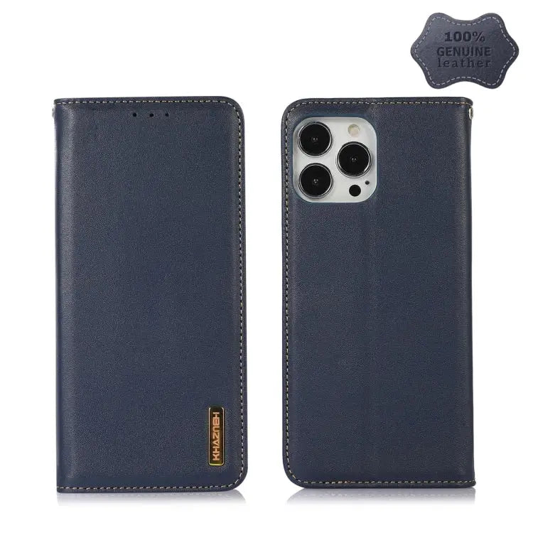 KHAZNEH Nappa Top Layer Cowhide Leather Phone Case For iPhone 13 Pro For iPhone 13 Pro Max For iPhone 12 Pro Max