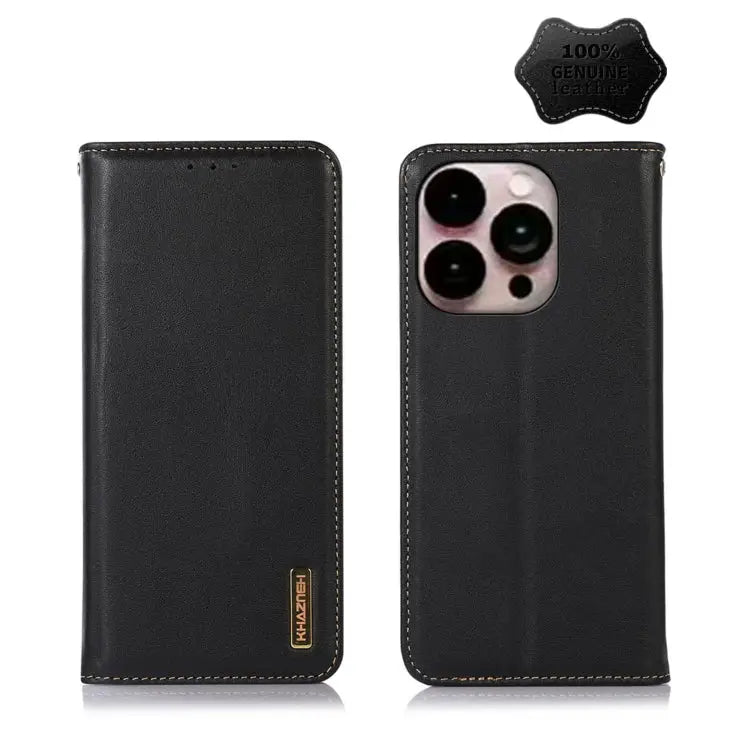 KHAZNEH Nappa Top Layer Cowhide Leather Phone Case For iPhone 14 For iPhone 14 Plus For iPhone 14 Pro Max For iPhone 14