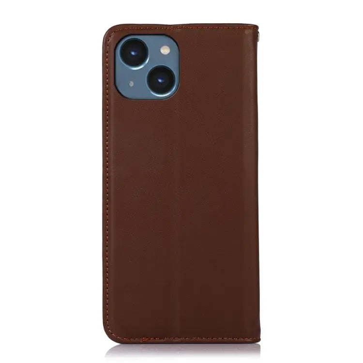 KHAZNEH Nappa Top Layer Cowhide Leather Phone Case For iPhone 14 For iPhone 14 Plus For iPhone 14 Pro Max For iPhone 14