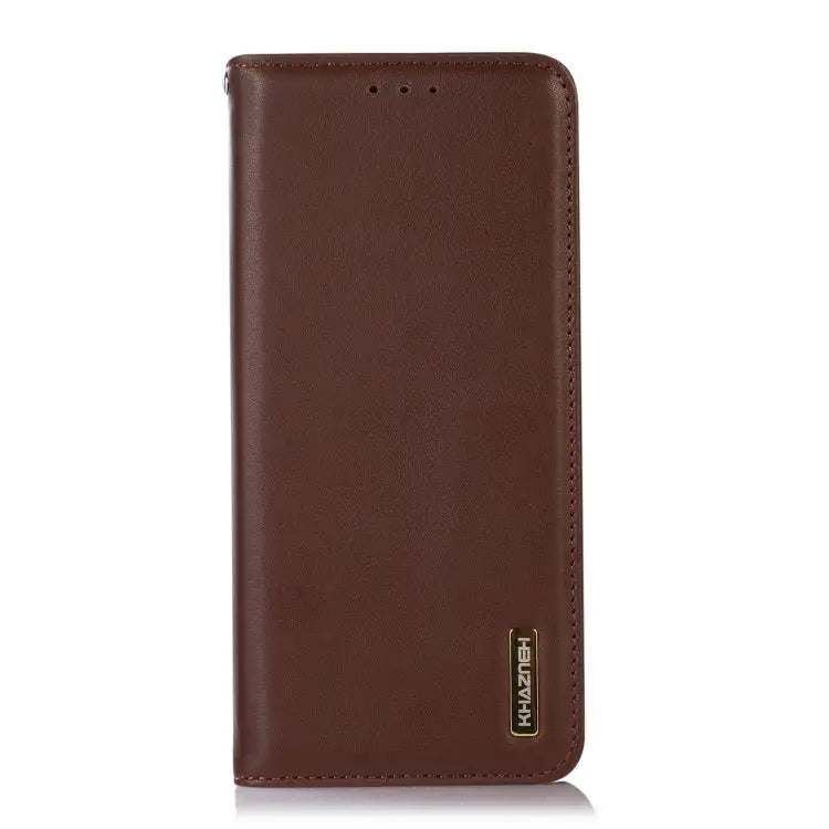 KHAZNEH Nappa Top Layer Cowhide Leather Phone Case For iPhone 14 For iPhone 14 Plus For iPhone 14 Pro Max For iPhone 14