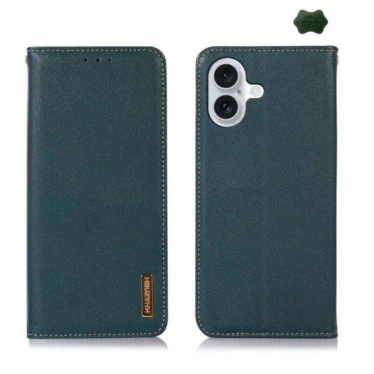 KHAZNEH Nappa Top Layer Cowhide Leather Phone Case For iPhone 15 Pro For iPhone 15 Plus For iPhone 15 - For iPhone 16