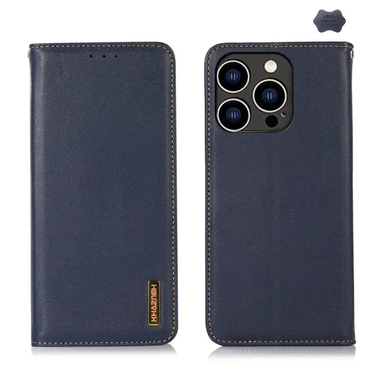 KHAZNEH Nappa Top Layer Cowhide Leather Phone Case For iPhone 15 Pro For iPhone 15 Plus For iPhone 15 - For iPhone 16