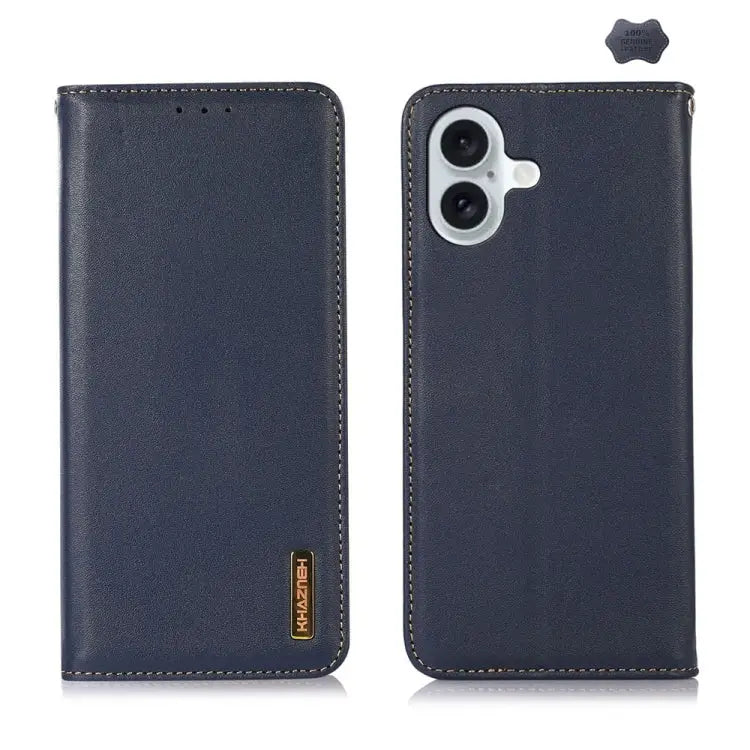 KHAZNEH Nappa Top Layer Cowhide Leather Phone Case For iPhone 15 Pro For iPhone 15 Plus For iPhone 15 - For iPhone 16