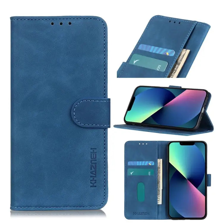 KHAZNEH Retro Texture Leather Phone Case For iPhone 14 For iPhone 14 Plus For iPhone 14 Pro For iPhone 14 Pro Max
