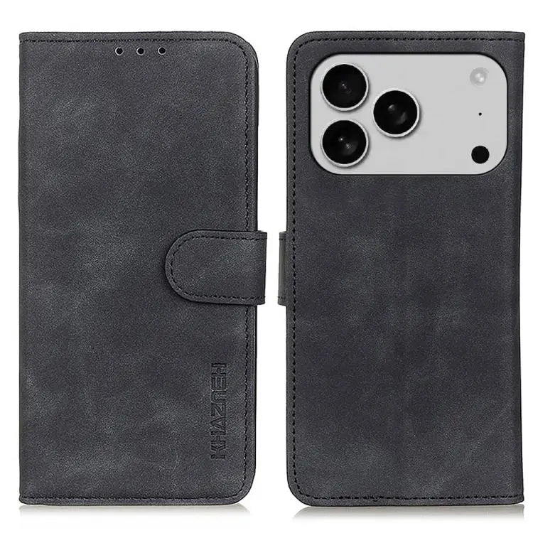 KHAZNEH Retro Texture Leather Phone Case For iPhone 17 Pro Max For iPhone 17 Pro For iPhone 17 For iPhone 17 Air iPhone