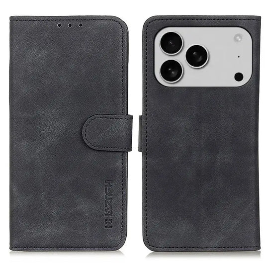 KHAZNEH Retro Texture Leather Phone Case For iPhone 17 Pro Max For iPhone 17 Pro For iPhone 17 For iPhone 17 Air iPhone