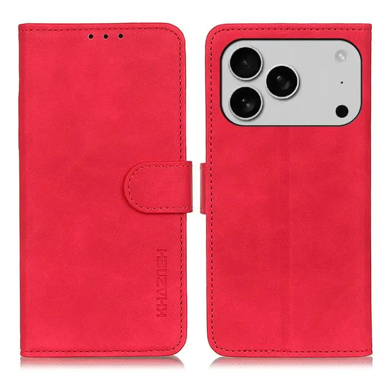 KHAZNEH Retro Texture Leather Phone Case For iPhone 17 Pro Max For iPhone 17 Pro For iPhone 17 For iPhone 17 Air iPhone