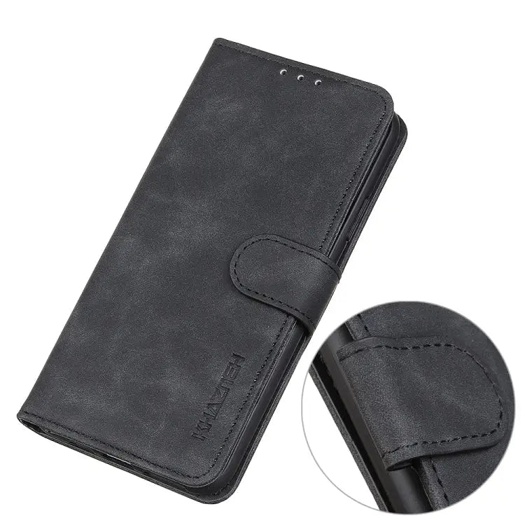 KHAZNEH Retro Texture PU + TPU Horizontal Flip Leather Case with Holder & Card Slots & Wallet For iPhone 12 mini