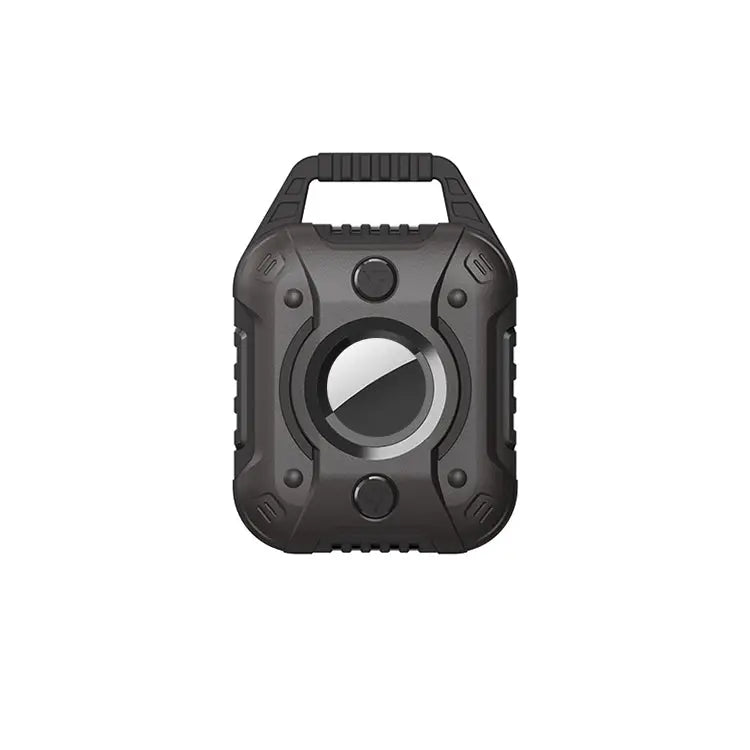 King Kong Series TPU + PC Protective Cover Case For AirTag - Black - Apple Accessories