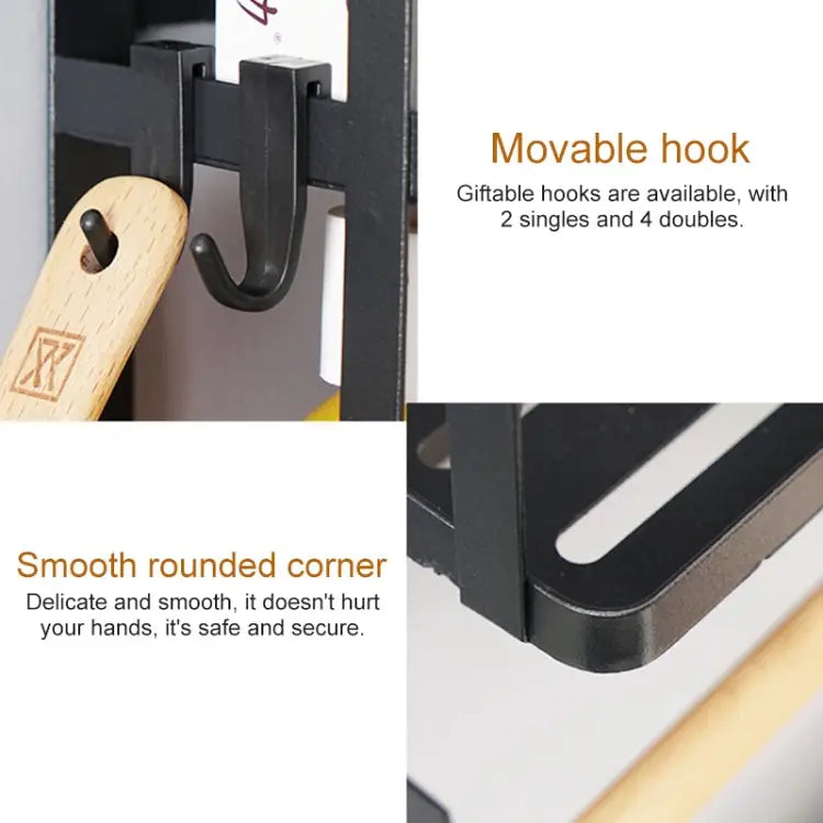 Kitchen Double Layers Magnetic Refrigerator Rack Storage Holder Double Layers - Double Layers