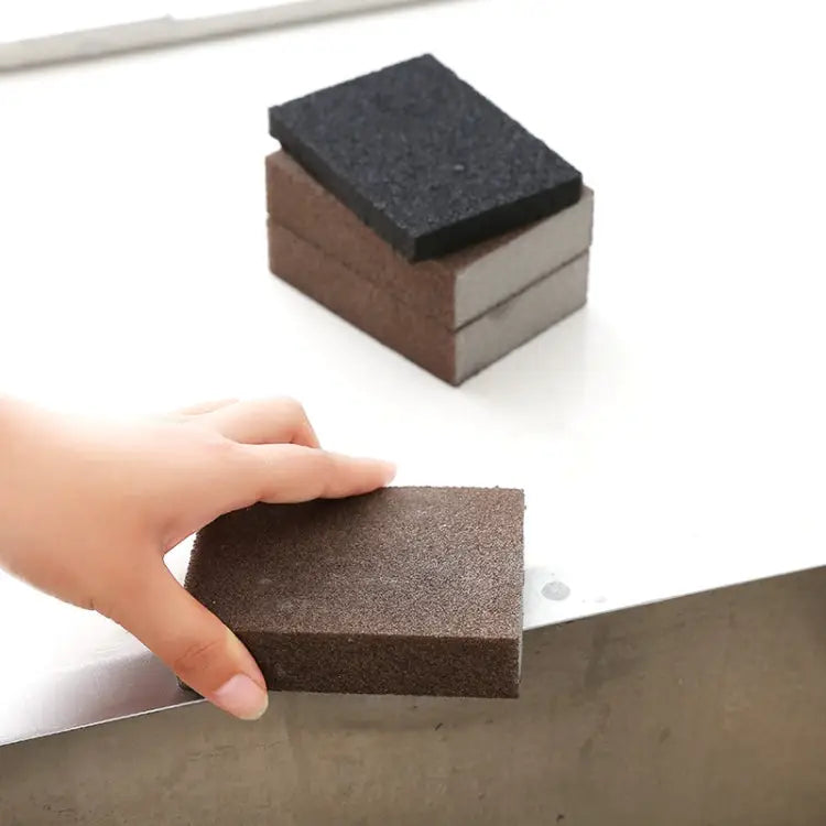 Kitchen Emery Clean Rub Pot Rust Focal Stains Sponge Removing Tool 10x7x2.5cm - 10x7x2.5cm